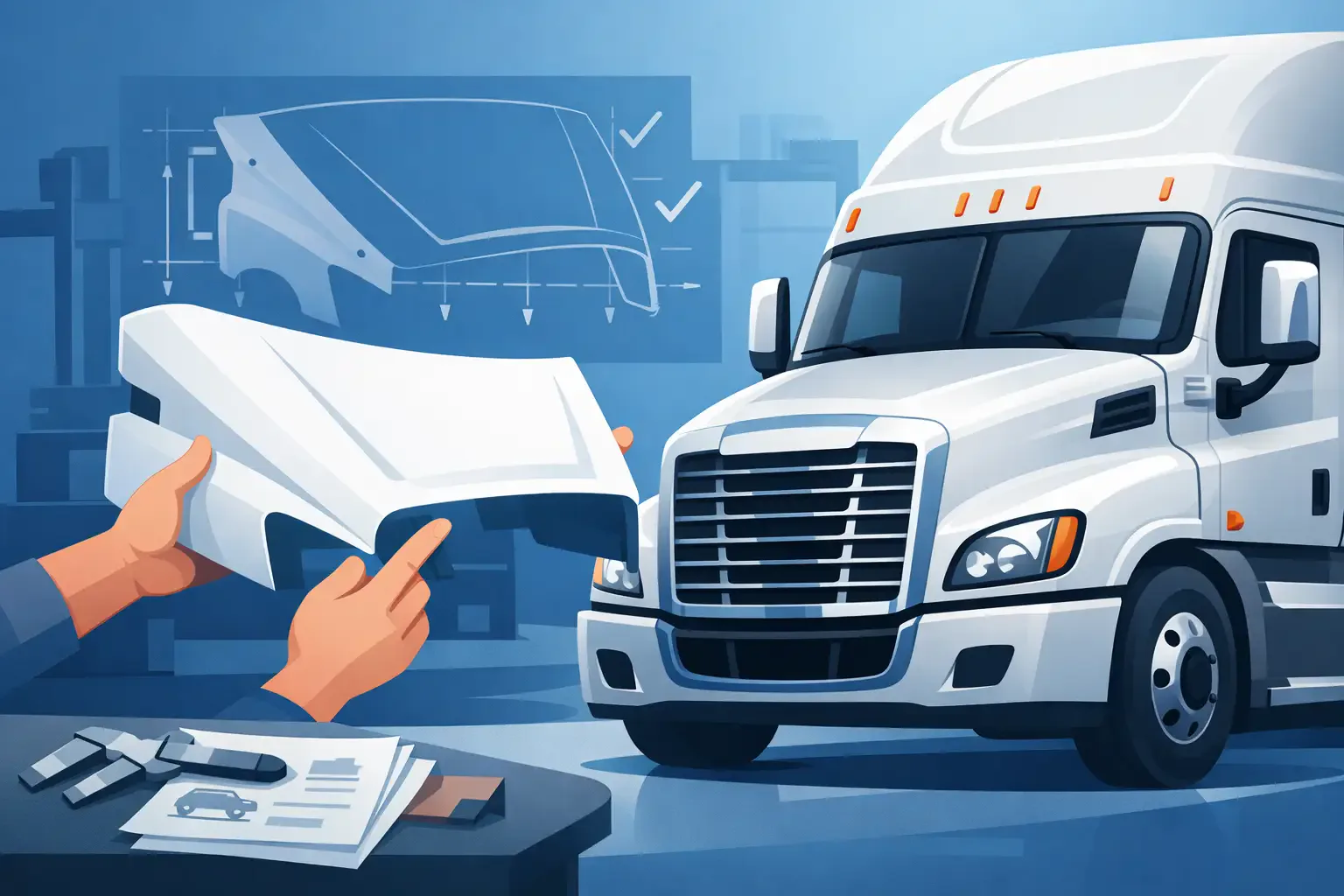 Freightliner Hood Guide for Correct Fitment