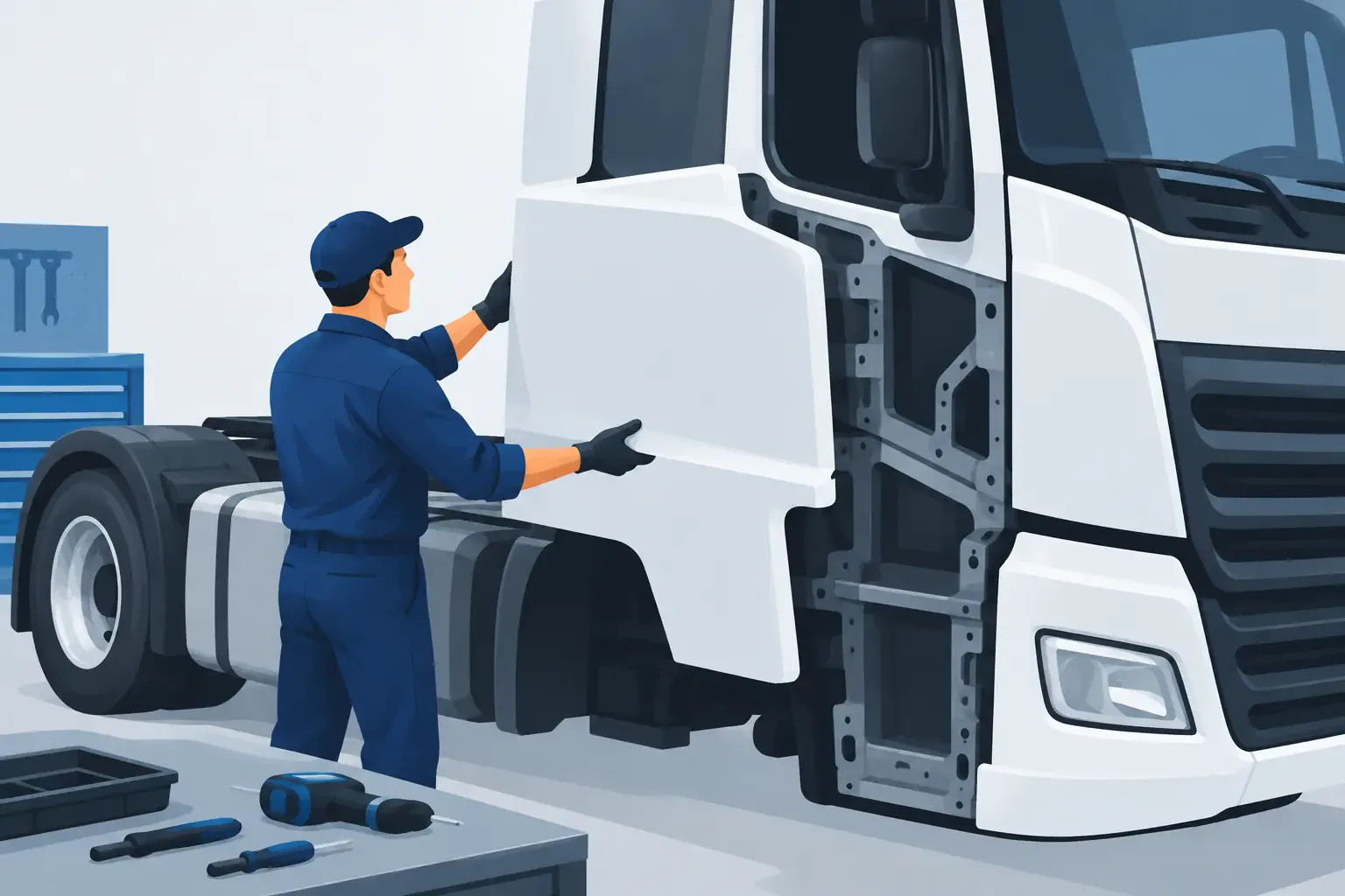 Fit Replacement Truck Cab Panels Correctly