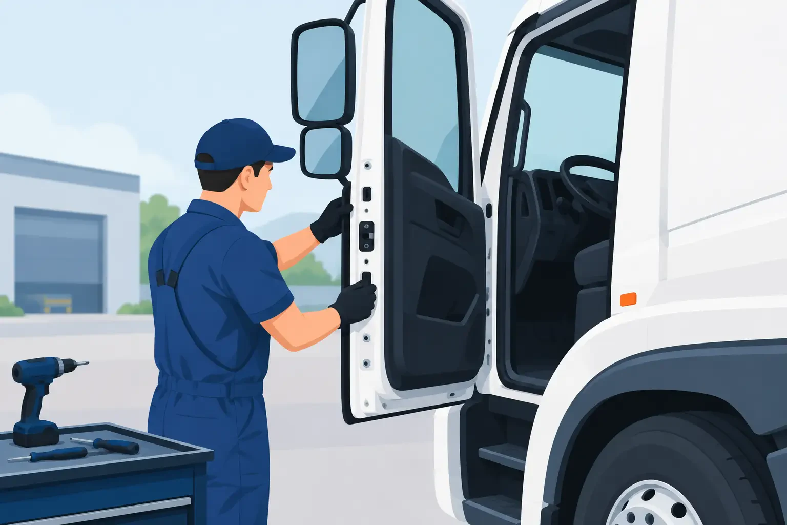 Install a Commercial Truck Door Correctly