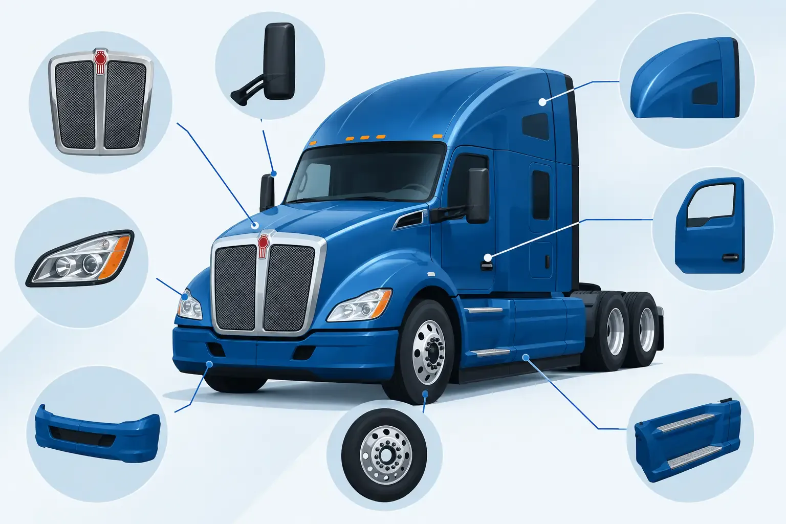 Kenworth T680 Exterior Parts Guide for Repairs